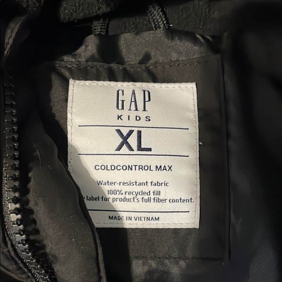 GAP Kids Black Puffer Jacket XL - Picture 3 of 8